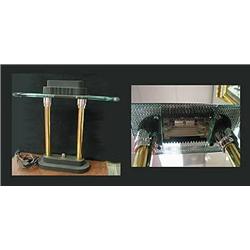 Nice well made halogen desk lamp - works.  The di