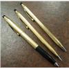 Image 1 : Three 1/20  12kt Gold Filled Cross Pens Made in t