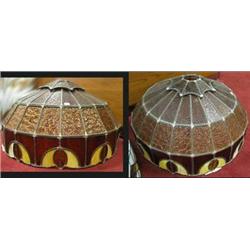 Stained Glass lamp shade standing 11 1/2 tall and