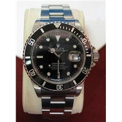 Mans Stainless steel Rolex Submariner Black dial 
