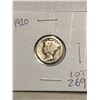 Image 1 : 1920 Silver Mercury Dime Nice Early US Coin