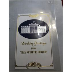 Original Vintage WHITE HOUSE Birthday Greetings Card