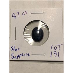 Extremely Rare HUGE 8.70 Carat STAR BLUE SAPPHIRE Tested Natural