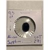 Image 2 : Rare HUGE 9.50 Carat BLUE SAPPHIRE Oval Cut Tested Natural