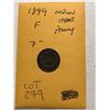 Image 2 : 1899 Indian Head Penny Fine Grade Nice Early US Coin