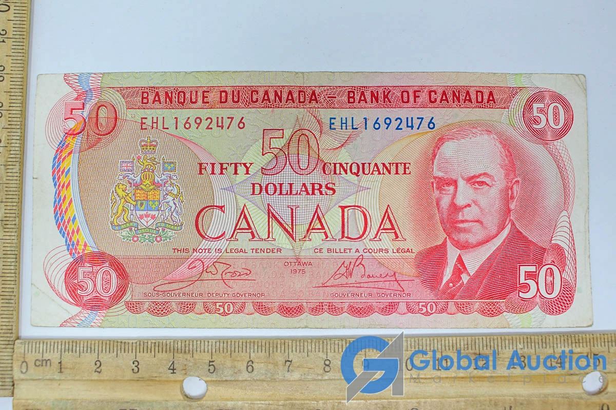 1975 Canadian 50 Dollar Bill 1975 Canadian 50 Dollar Bill
