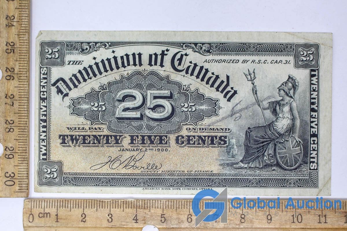 Dominion At Canada 25 Cents Bank Note