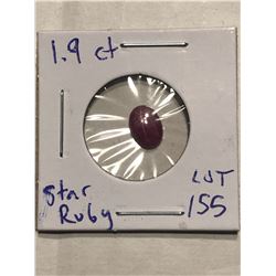 Rare Large 1.90 Carat STAR RUBY Tested Natural
