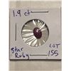 Image 1 : Rare Large 1.90 Carat STAR RUBY Tested Natural