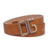 Image 1 : Dolce & Gabbana Brown Snakeskin Rhinestone Buckle Belt