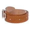 Image 3 : Dolce & Gabbana Brown Snakeskin Rhinestone Buckle Belt