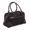 Image 3 : Coach Black Monogram Canvas Leather Shoulder Handbag