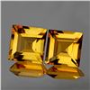 Image 1 : Natural Princess Golden Yellow Citrine Pair 8.00 MM- FL