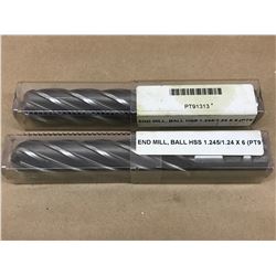 (2) PUTNAM 1-1/4 HS USA ENDMILL