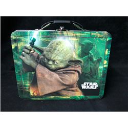 YODA - STAR WARS - TIN BOX CO. METAL LUNCHBOX - 7.5" x 6" x 3"