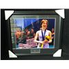 Image 1 : SARAH HUGHES SIGNED USA OLYMPIC 26 X 24 FRAMED PHOTO (GAMEDAY COA)