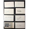 Image 1 : AUTOGRAPHED INDEX CARDS (BASEBALL PLAYERS)