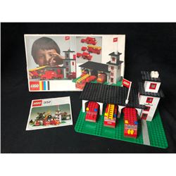 VINTAGE LEGO 357 FIRE STATION (COMPLETE W/ BOX) -1973-