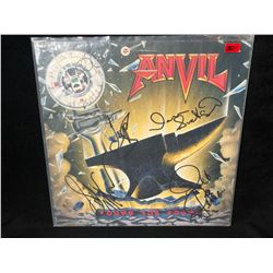 ANVIL BAND SIGNED "POUND FOR POUND" VINYL RECORD