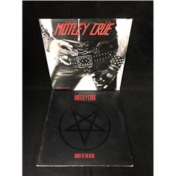 MOTLEY CRUE VINYL RECORD LOT (TOO FAST FOR LOVE/ SHOUT AT THE DEVIL)