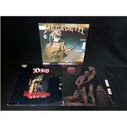 VINYL RECORD LOT (MEGADETH/ DIO/ BLACK SABBATH)