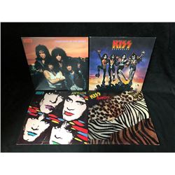 KISS VINYL RECORD LOT (ASYLUM/ DESTROYER/ ANIMALIZE/ CREATURES OF THE NIGHT)