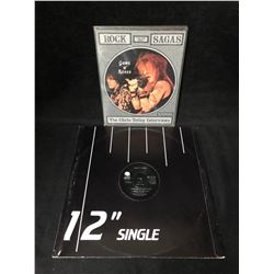 GUNS N' ROSES 12" SINGLE VINYL RECORD (UNRELEASED SONGS) W/ Guns N Roses Rock Sagas