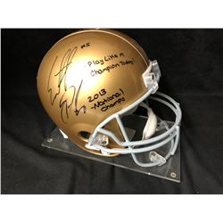 Everett Golson Signed Notre Dame Fighting Irish Helmet "Play Like a Champion Today!"(JSA Hologram)