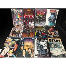 ROCK BANDS COMIC BOOK LOT