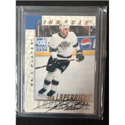 1997-98 Pinnacle Be A Player #189 Ian Laperriere Signed Los Angeles Kings Hockey Card