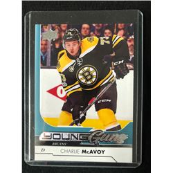 2017-18 UD Series One Young Guns Charlie McAvoy #242 Boston Bruins Rookie