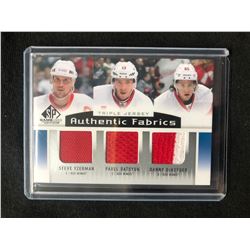 2013-14 SP Game Used SPGU Triple Game Used GU Jersey Yzerman Datsyuk Dekeyser