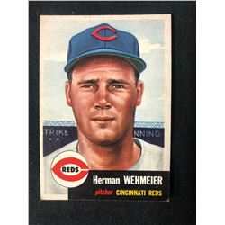 1953 Topps Baseball Card #110 Herman Wehmeier