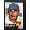 Image 1 : 1953 Topps Baseball Card #111 Hank Sauer