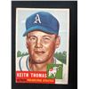 Image 1 : 1953 Topps Baseball Card #129 Keith Thomas