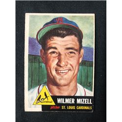 1953 Topps Baseball Card #128 Wilmer Mizell