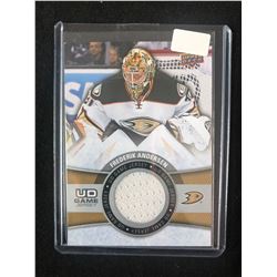 2015-16 Upper Deck UD Game Jersey Series 2 #GJ-FA Frederik Andersen Hockey Card