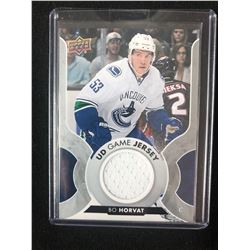 2017-18 Upper Deck UD Game Jersey Bo Horvat  GJ-BH Vancouver Canucks