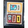 Image 1 : 1979-80 TOPPS NY RANGERS HELMET STICK DECALS INSERT