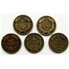 Image 2 : 5 - FLYING EAGLE CENTS - VG'S