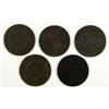 Image 2 : (5) LARGE CENTS:  1816, '17, '18, '20, & '25