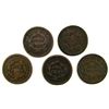 Image 2 : (5) LARGE CENTS:  1852-1856 CIRCS