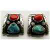 Image 1 : 1 SET OF NAVAJO STERLING WATCH BAND TIPS - SIGNED
