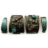 Image 1 : TWO SETS OF NAVAJO STERLING WATCH BAND TIPS