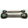 Image 1 : TWO SETS OF VINTAGE NAVAJO SILVER WATCH BAND TIPS