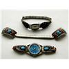Image 1 : THREE SETS OF STERLING NAVAJO BAND TIPS