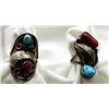 Image 1 : LOT OF 2 NAVAJO SILVER RINGS