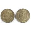 Image 2 : 1887 & 1921 MORGAN DOLLARS- AU TONED