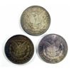 Image 2 : 3- TONED UNC MORGAN DOLLARS