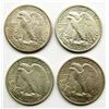 Image 2 : 4 - WALKING LIBERTY HALF DOLLARS